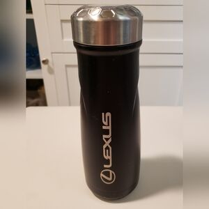 Lexus Stainless Steel Flask Hot Cold Travel Cup - Like New Some Scratches
